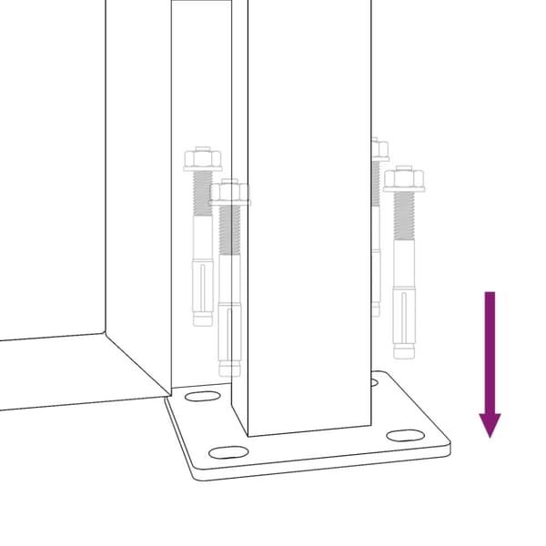 vidaXL Hageport antrasitt 105x155 cm stål bambusdesign