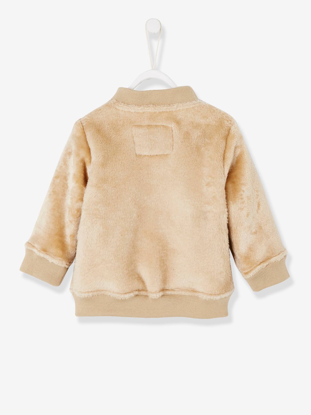 Parka 3 em 1 para bebê menino com jaqueta removível de malha azul-escura lisa.