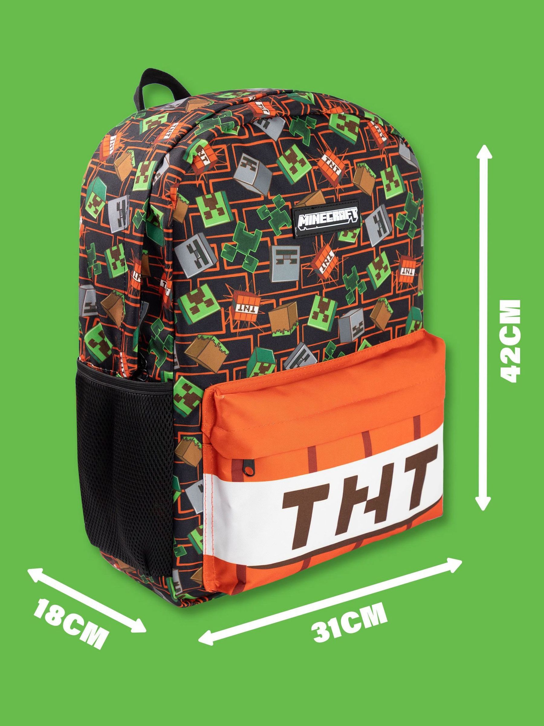 Vanilla Underground Minecraft Backpack Set 3 Piece