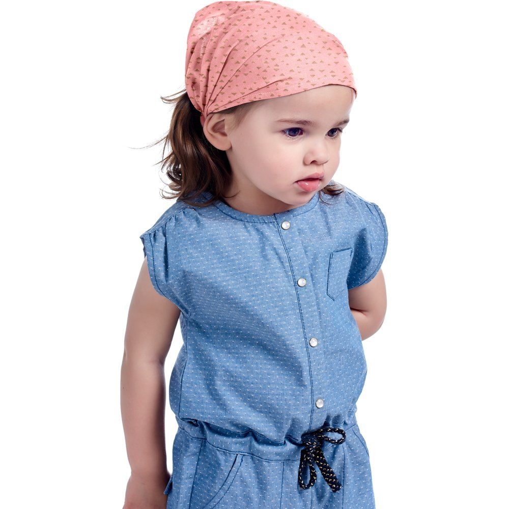 Bandeau Fichu Bébé Triangle Or Poudré
