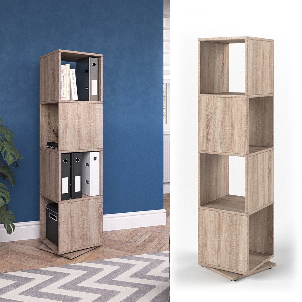 Vicco Drehregal XXL Regal Ordnerregal Büroregal Standregal Akten Schrank Sonoma