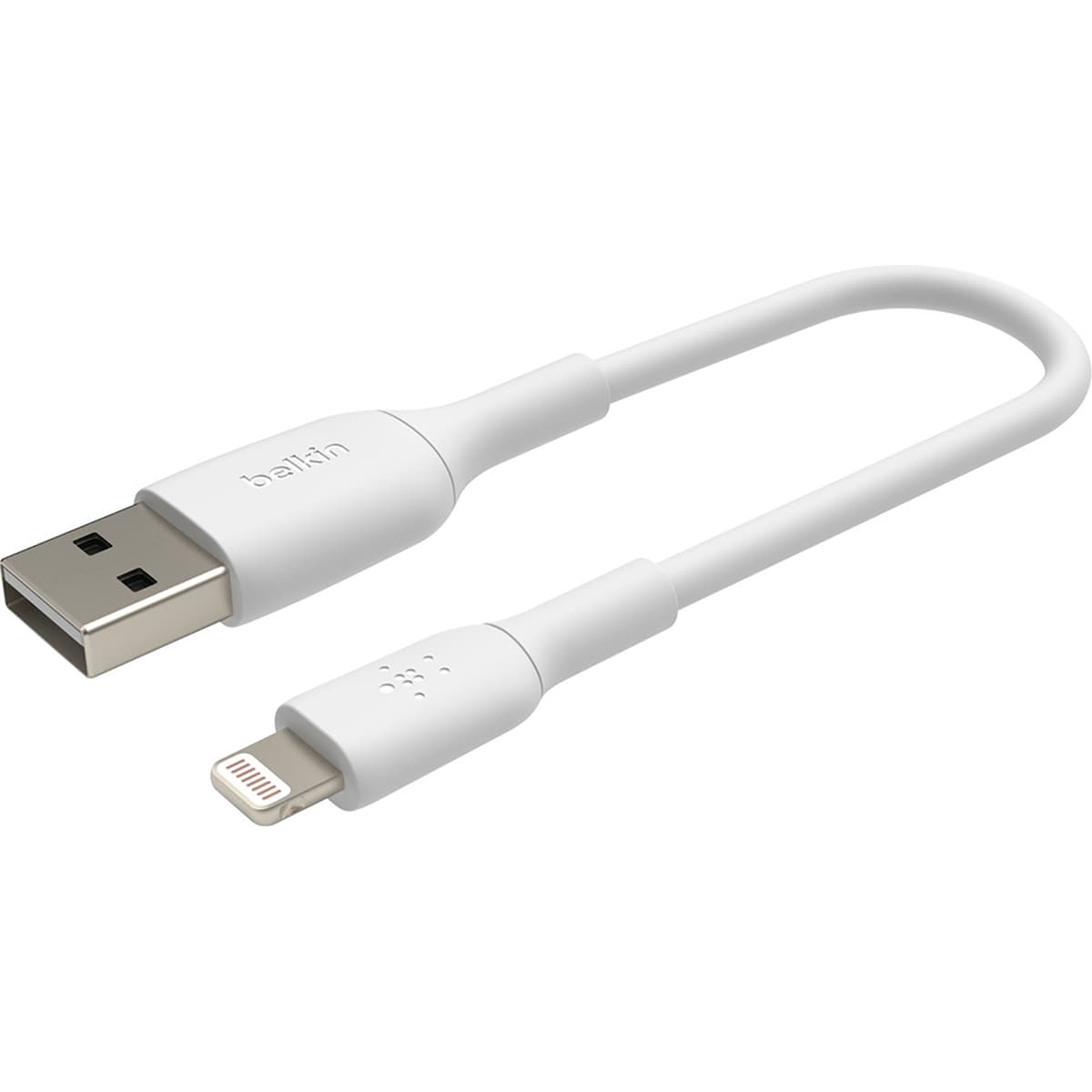 Belkin USB-A til Lightning, hvit (0,15 m)