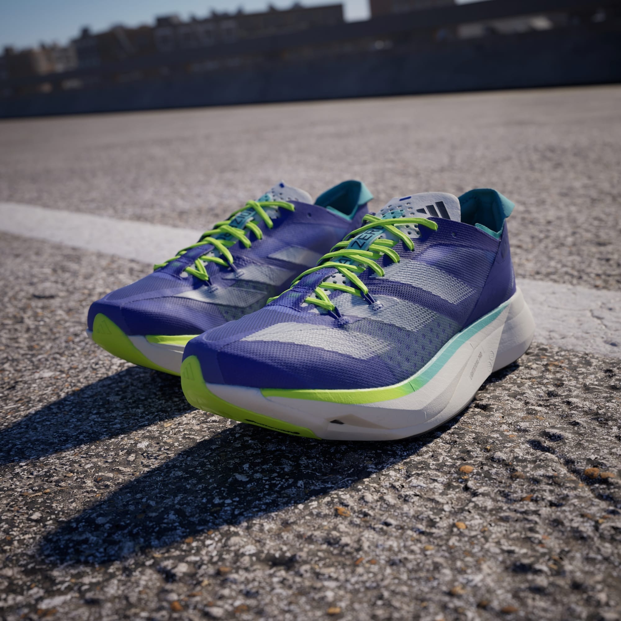 Adizero Adios Pro 3 Herre Cobalt Blue/Zero Metalic/Lucid Lemon