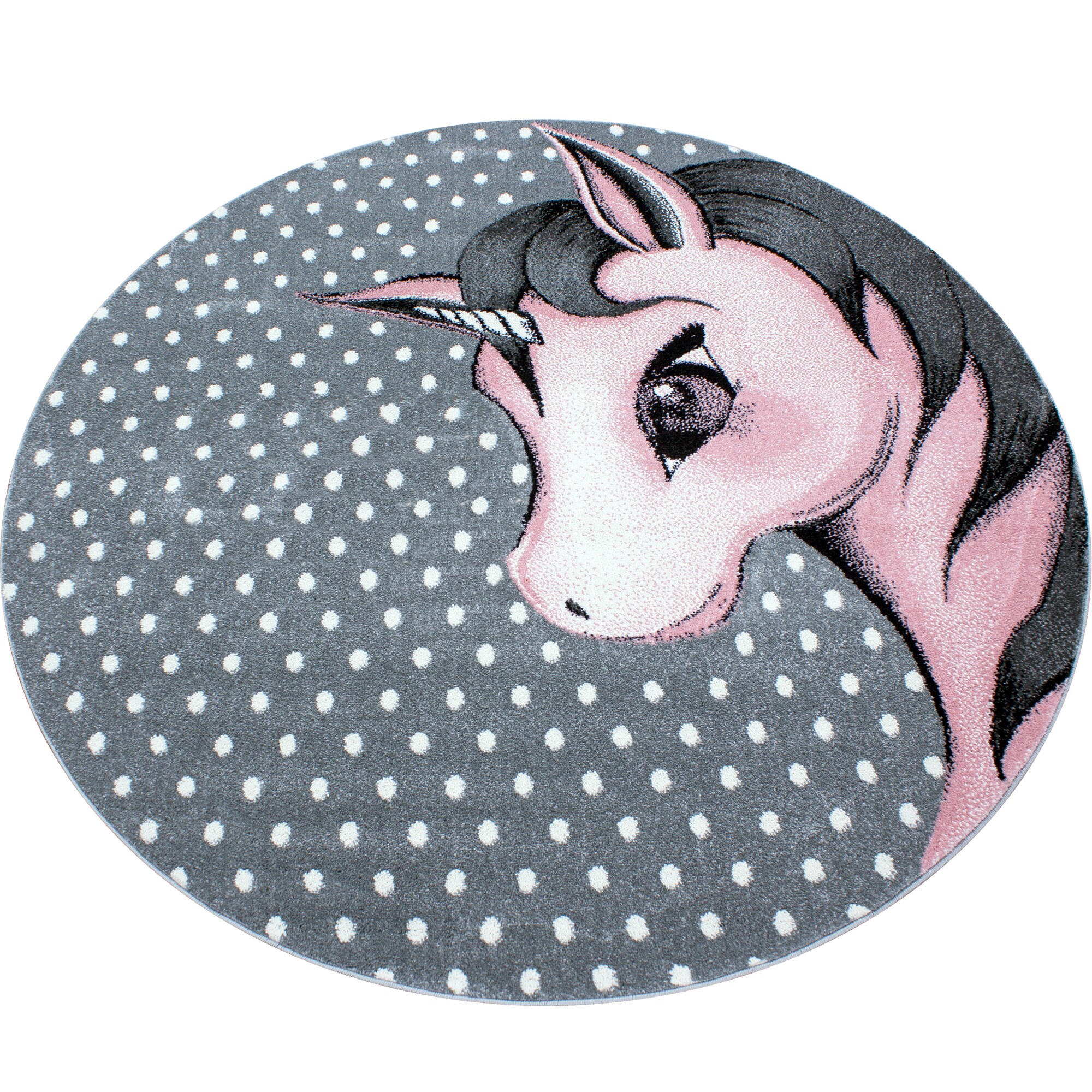 Wunderschöne Kinderteppiche , Teppich mit einhorn Motiv Rund oder Viereck