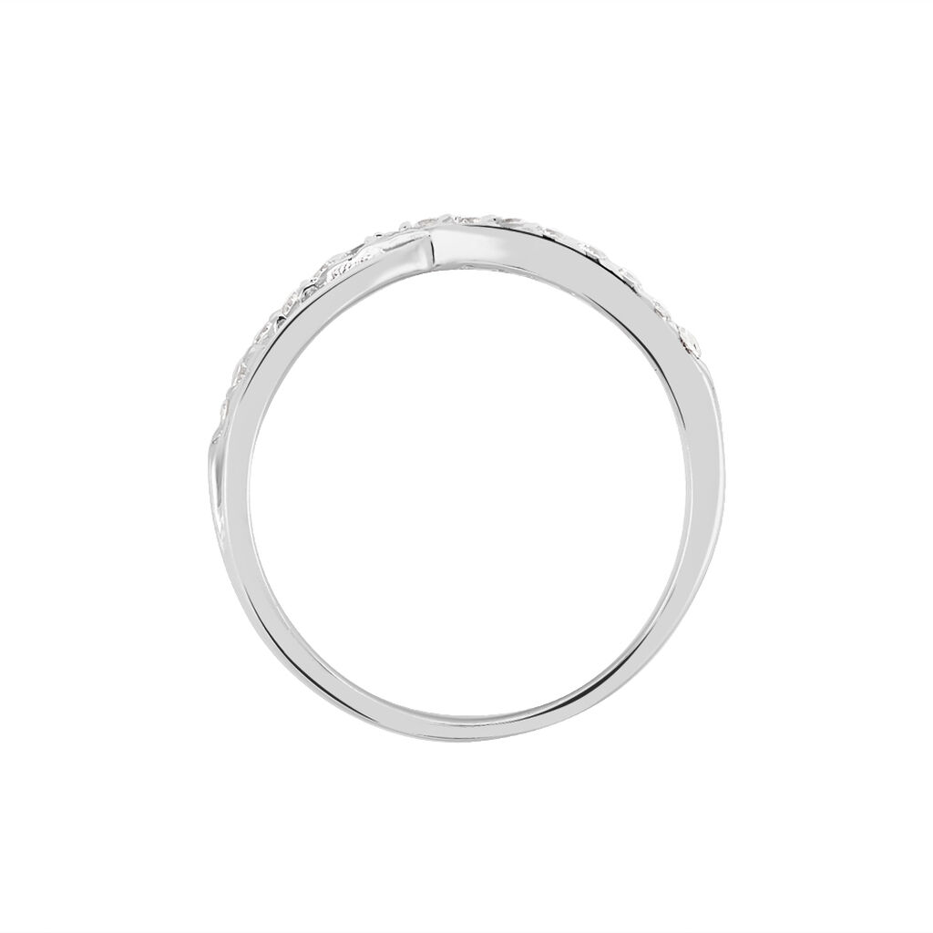 Bague Kassandre Argent Blanc Oxyde De Zirconium