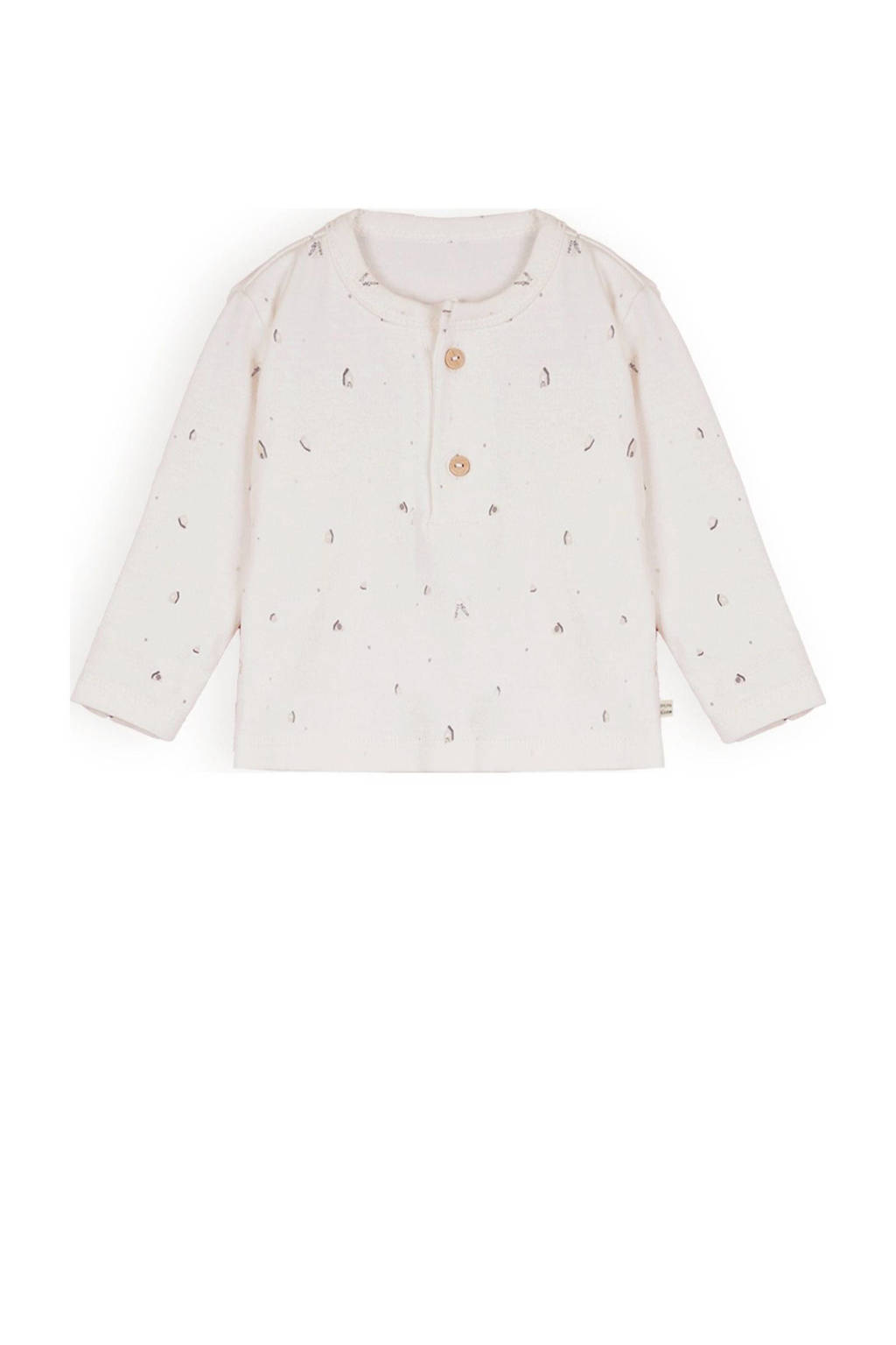 Petite Maison baby longsleeve Ko met all over print offwhite