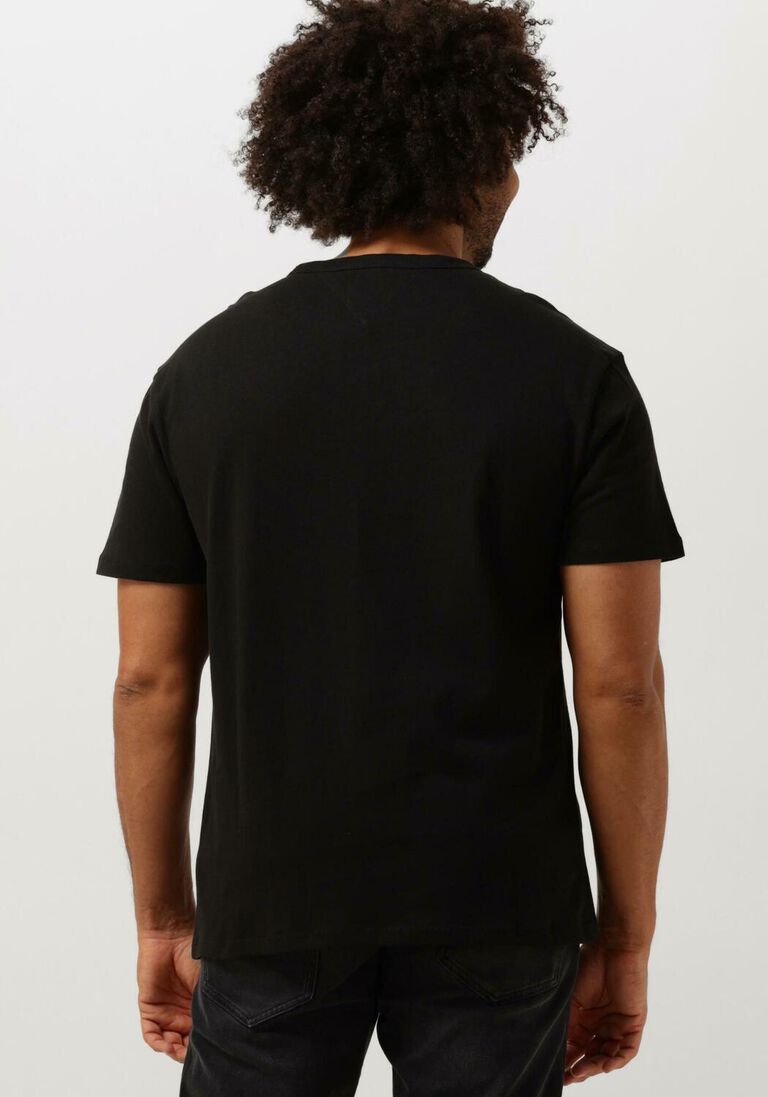 TOMMY JEANS zwarte tommy jeans t-shirt tjm reg badge tee ext