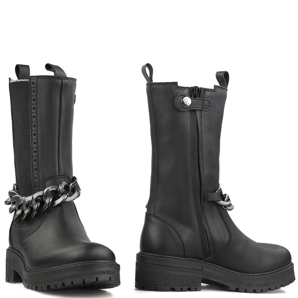 Zecchino d'Oro 6113 boots Zwart - Zilver