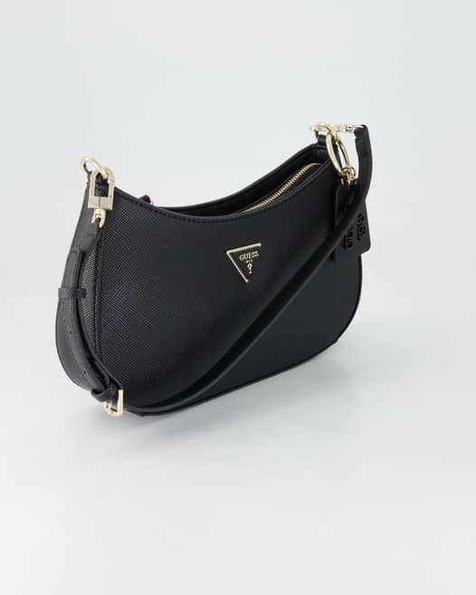 Guess Noelle Top Zip Shoulder Bag Umhängetasche in Schwarz