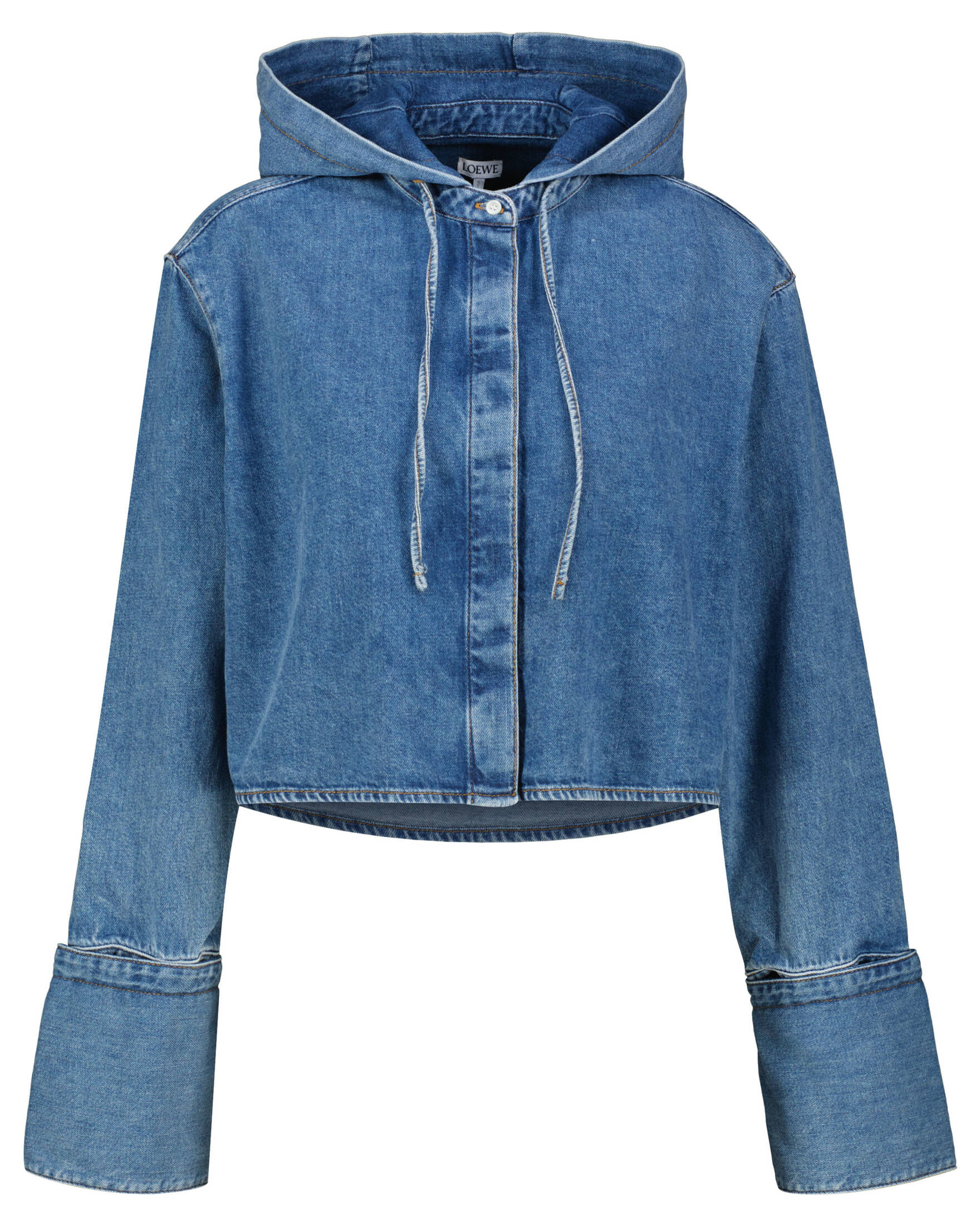 Loewe| Damen Jeansbluse mit Kapuze