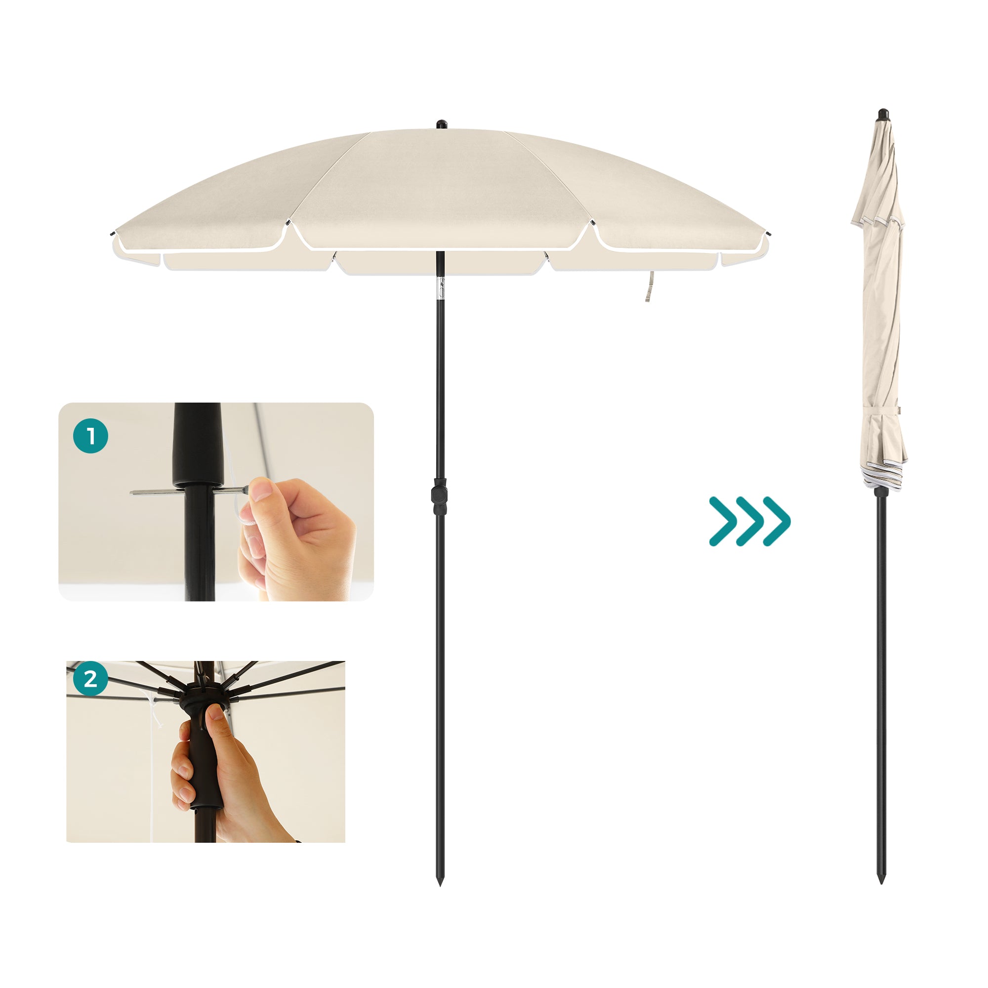 ACAZA Stokparasol Beige