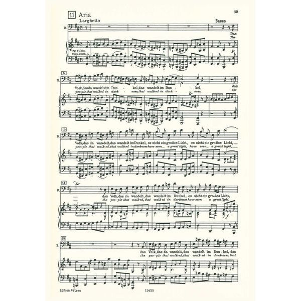 Edition Peters Händel Der Messias HWV56