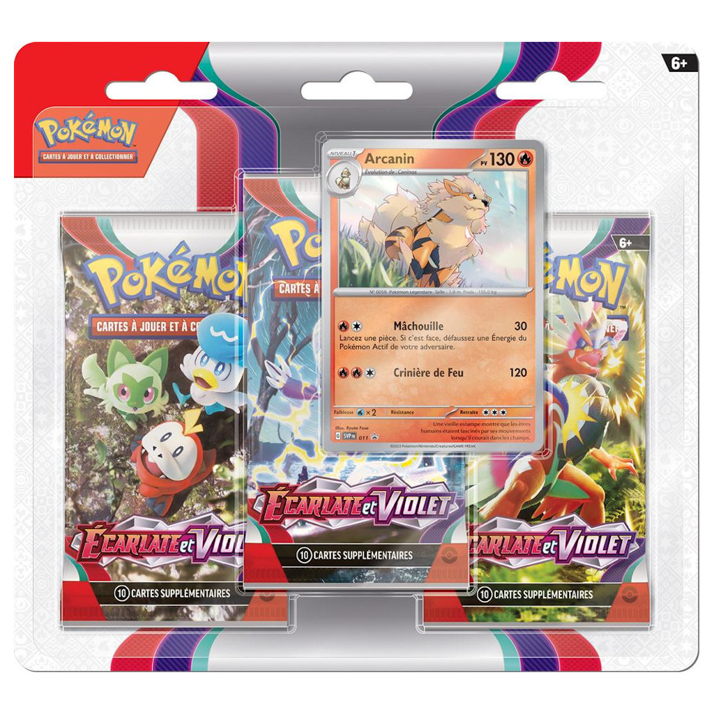 Pokemon EV01 : Écarlate et Violet - Pack 3 Boosters