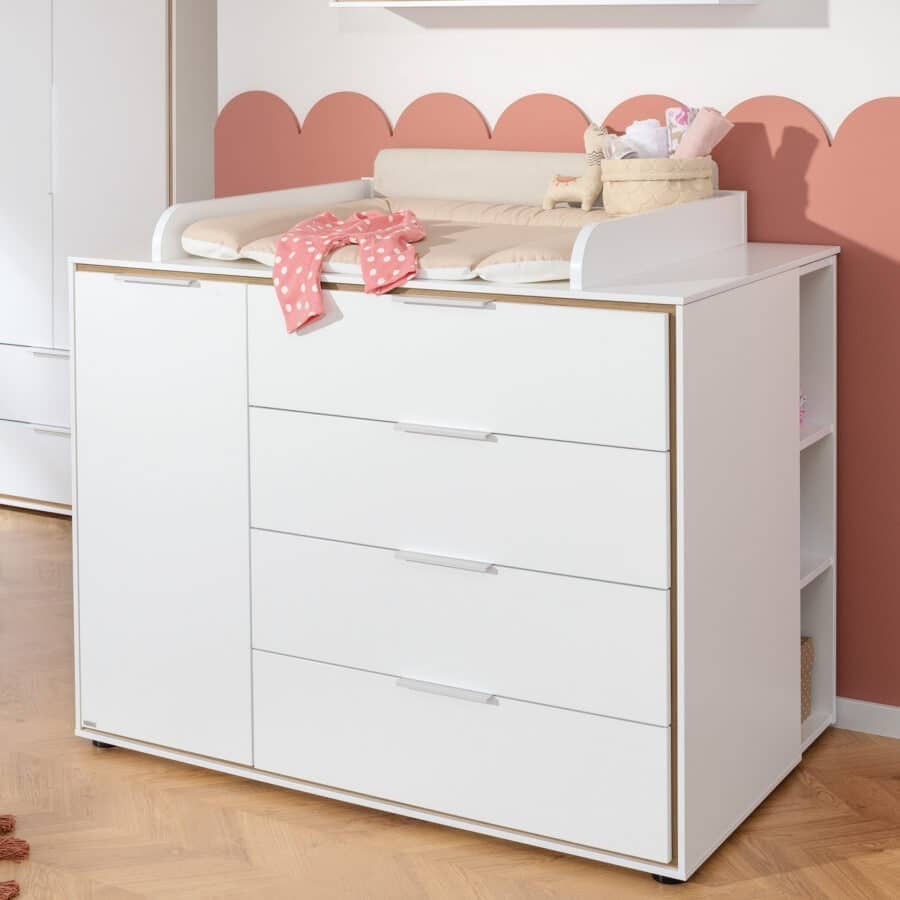 PAIDI Wickelkommode LIEVEN weiß/ braun