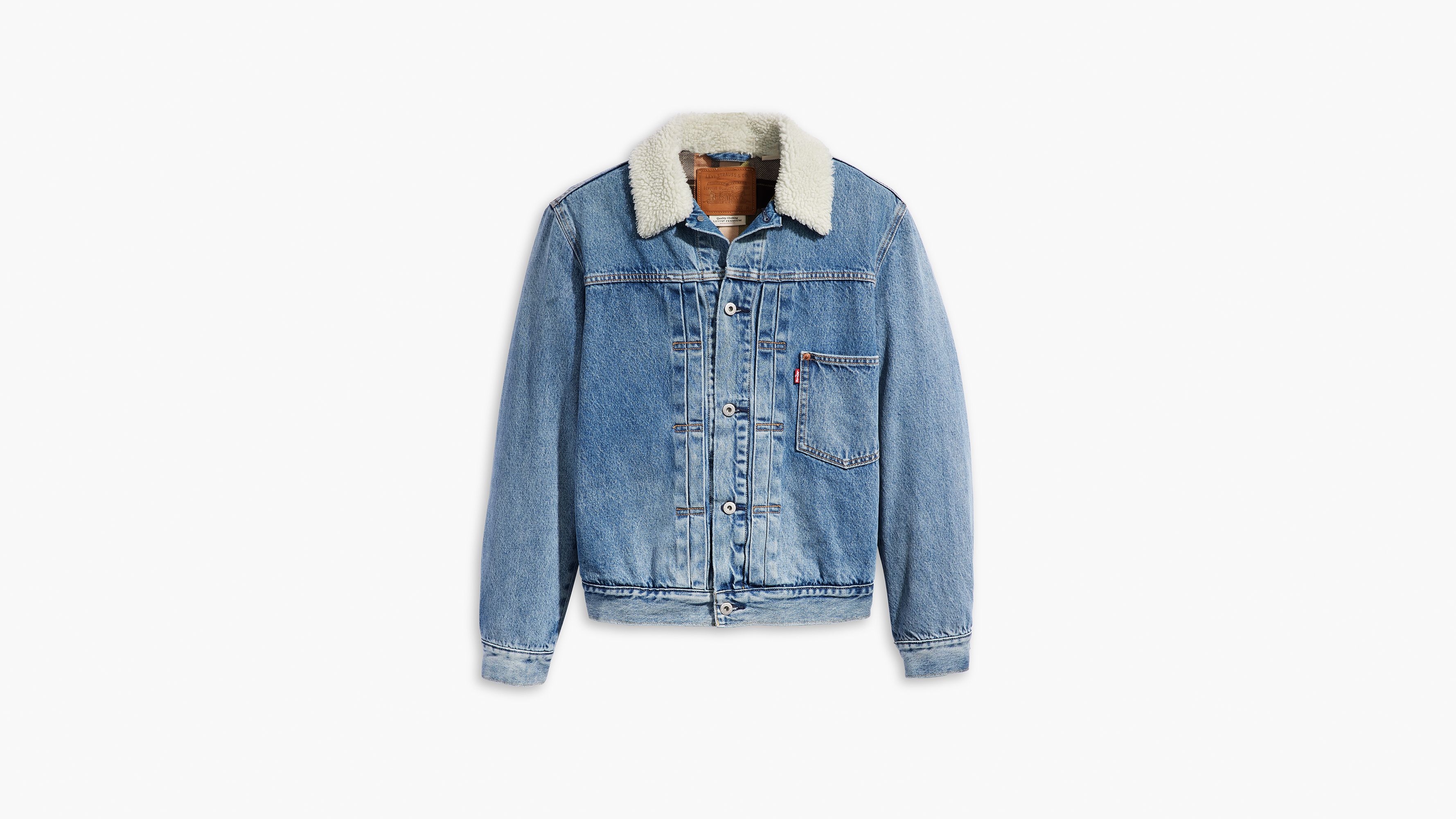Veste Trucker Type I doublée - Thats A Myth Lined - Bleu
