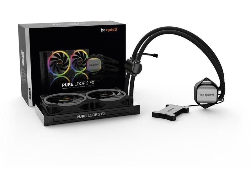 be quiet! Wasserkühlung Pure Loop 2 FX 240 mm Leistungsvoller und leiser Wasserkühler mit drei Lüfter