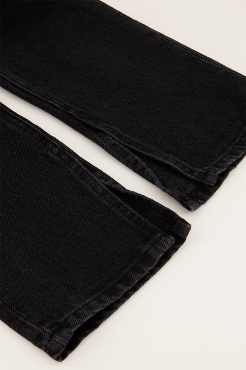 Zwarte jeans met split