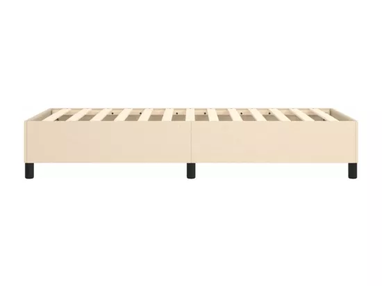 Sommier à lattes de lit Crème 90x190 cm Tissu