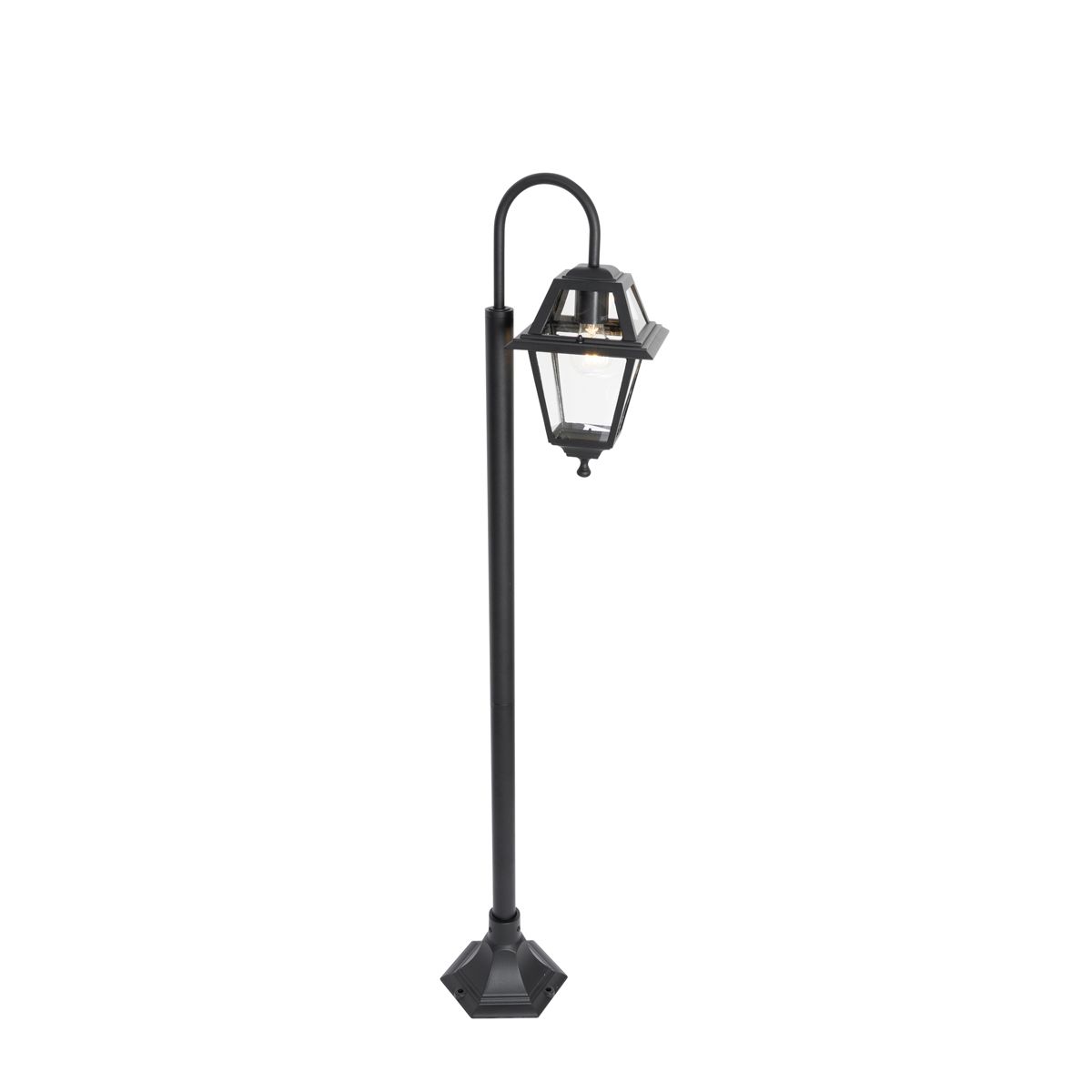 Klassieke buiten lantaarn zwart 135 cm IP44 - Berta