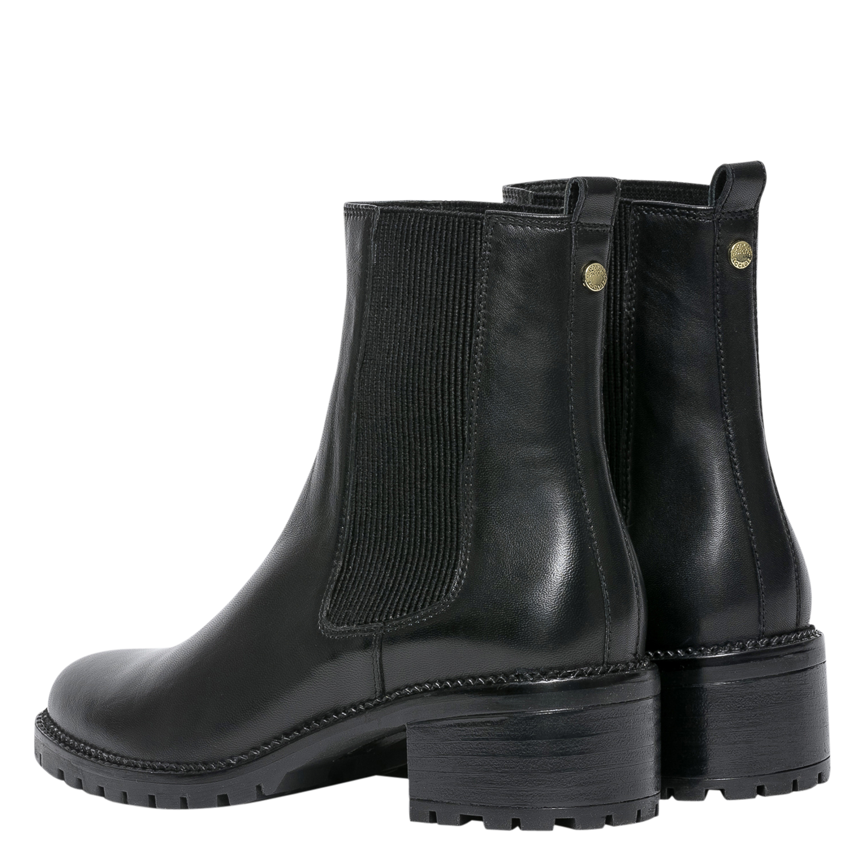 MARLENE - Boots en cuir lisse | Noir