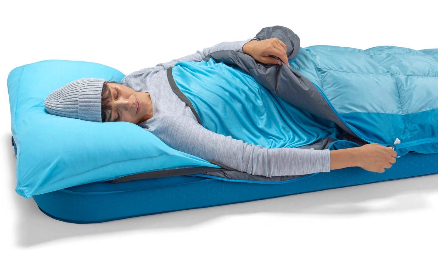 Traveller 7C/45F R Polyester, Hellblau<br>Mumienschlafsack
