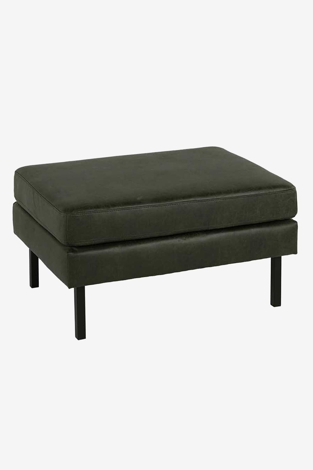Amsterdam leer clean hocker groen