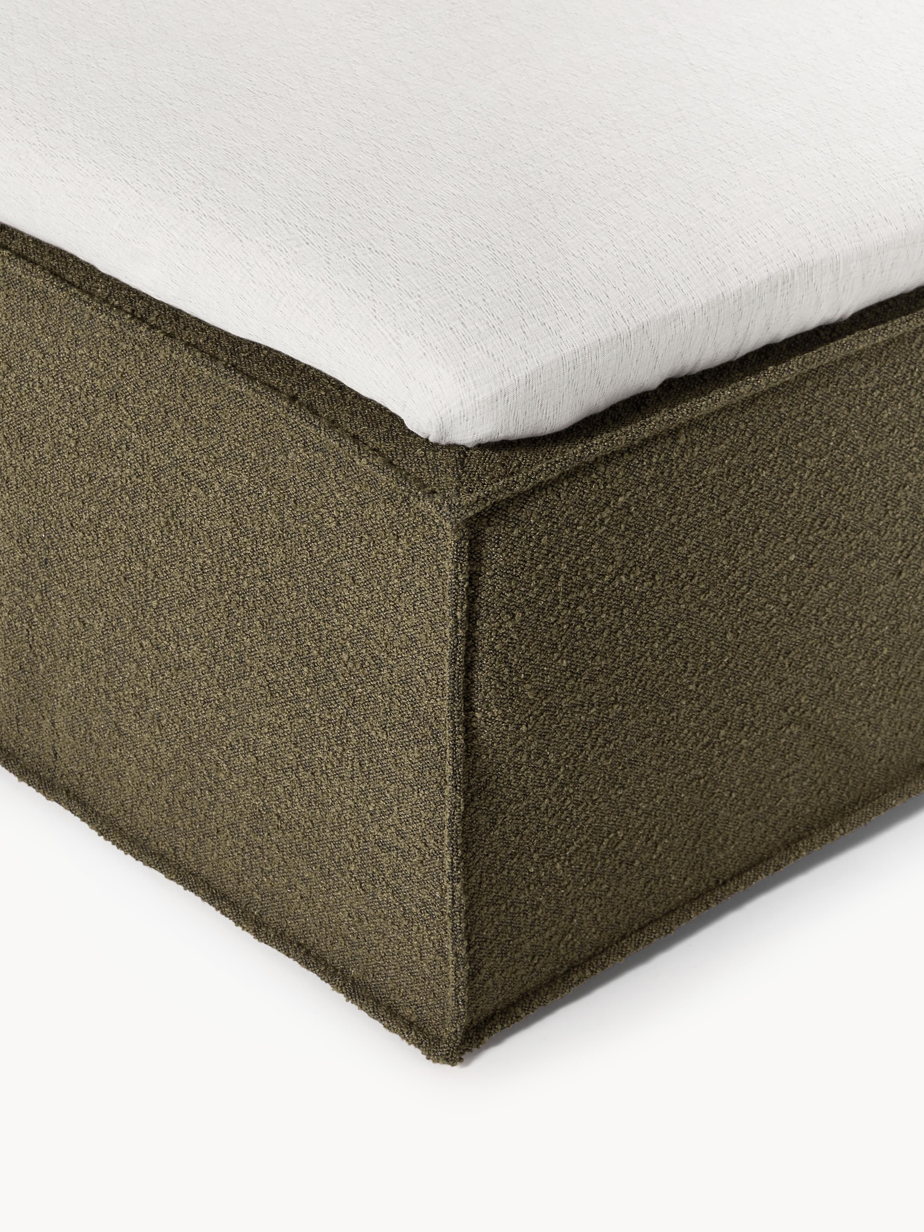 Bouclé boxspring bed Lennon