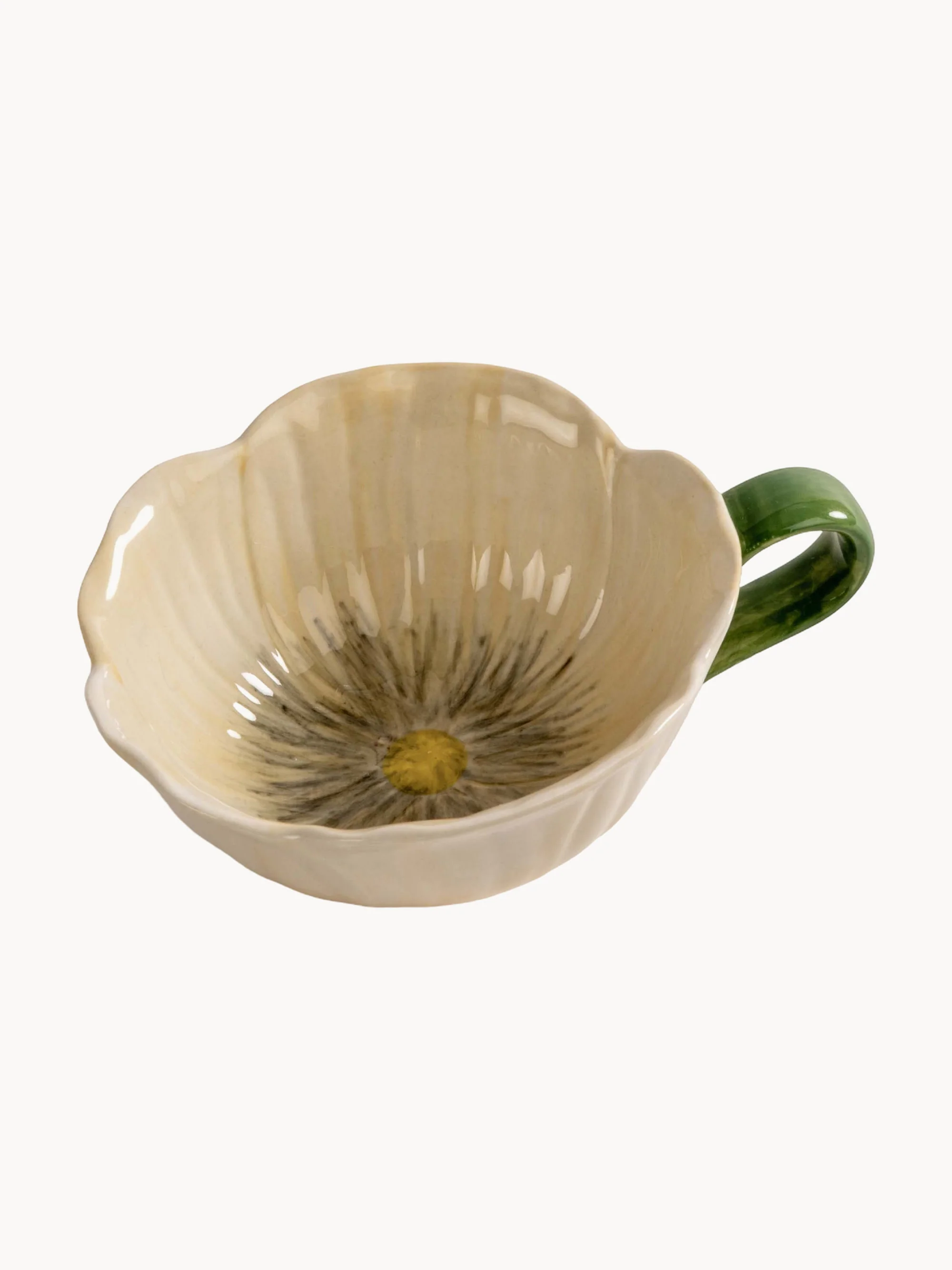 Handbeschilderde theekop Poppy