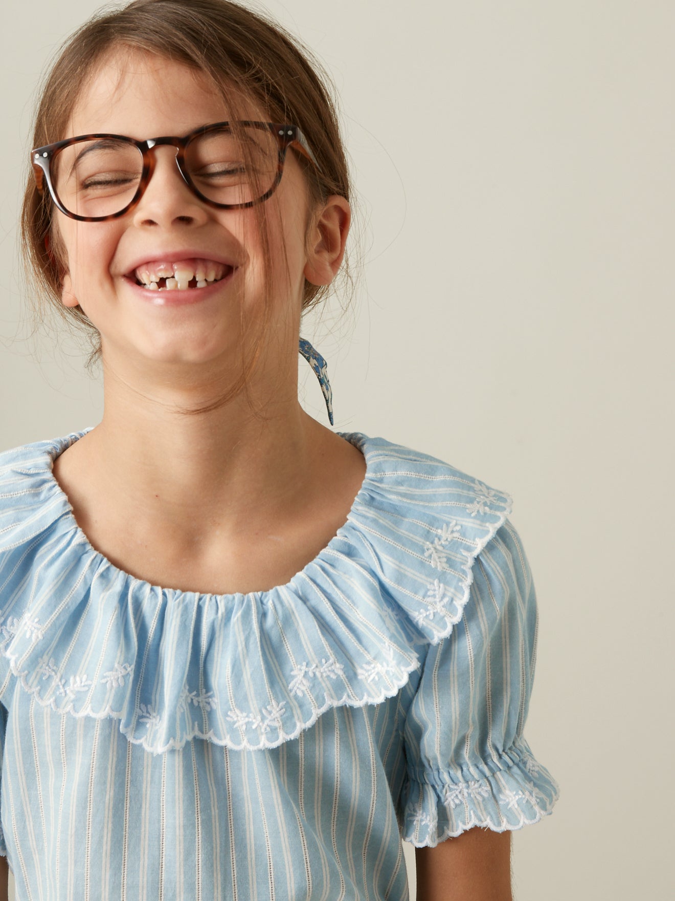 Blouse brodée Fille