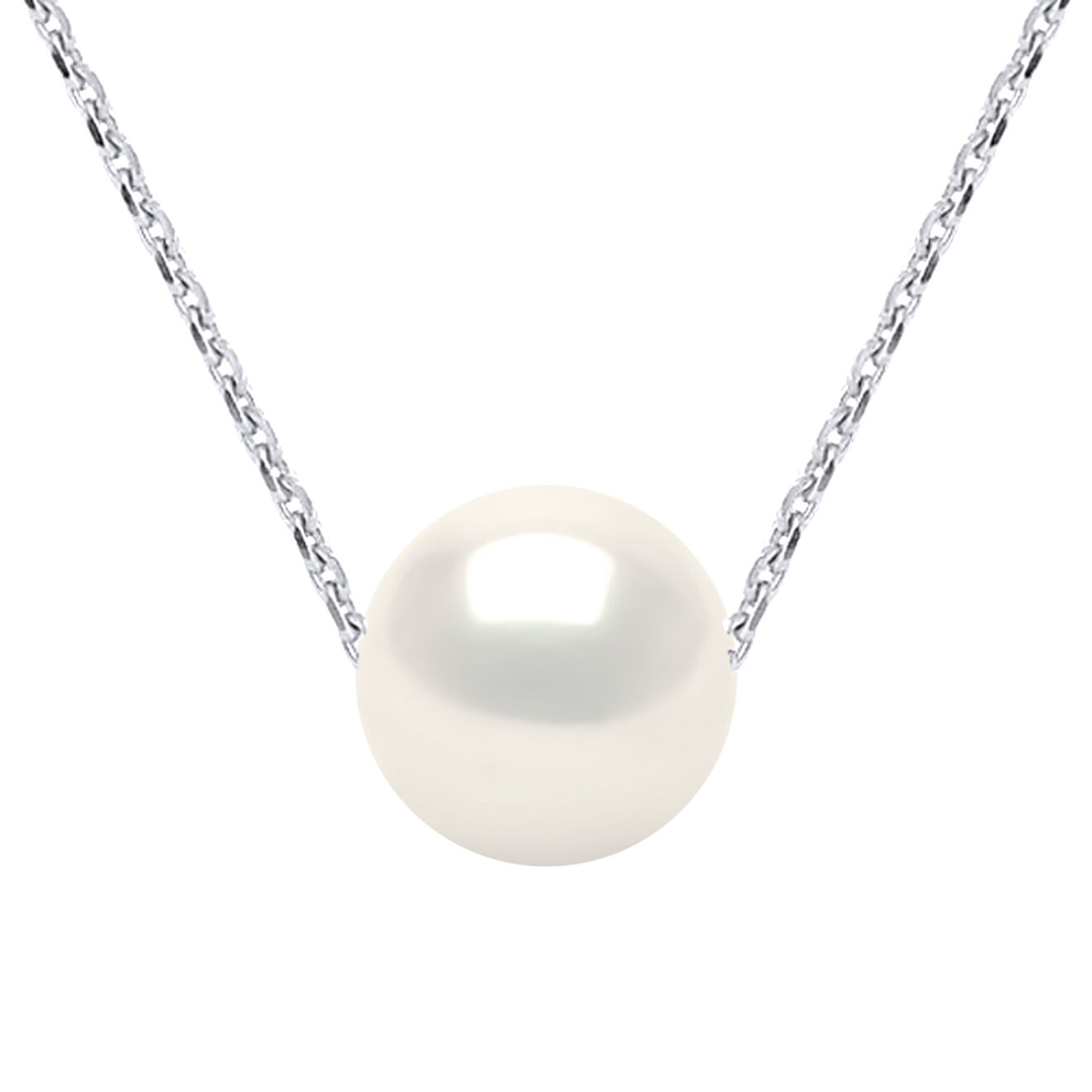 Pearl Addict Collier Daphné Or Blanc & Perle d'Eau Douce blanc naturel
