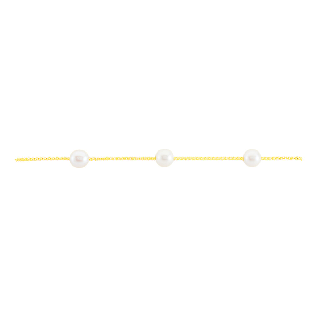 Bracelet Friea Or Jaune Perle De Culture