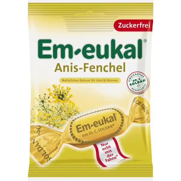 Anis-Fenchel Hustenbonbons mit Süßungsmitteln und Vitamin C