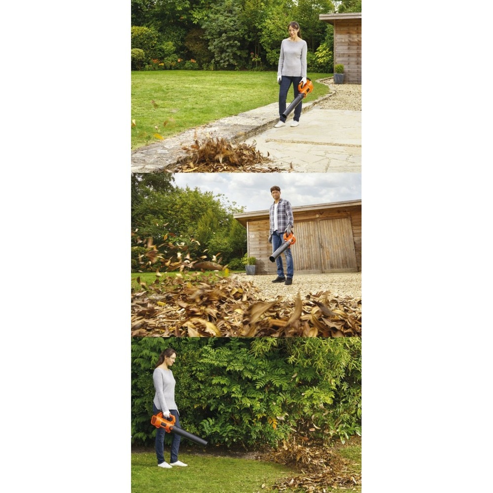 Souffleur sans fil 18v + batterie lithium 2.0 ah chargeur rapide black+decker bcbl200l-qw