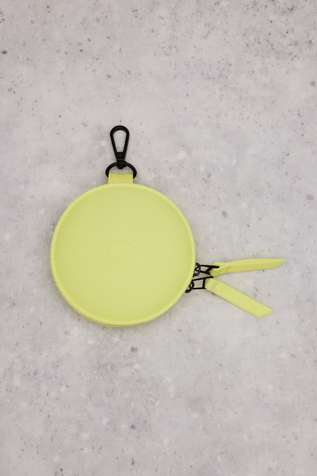 Porta-moedas de silicone cor limão