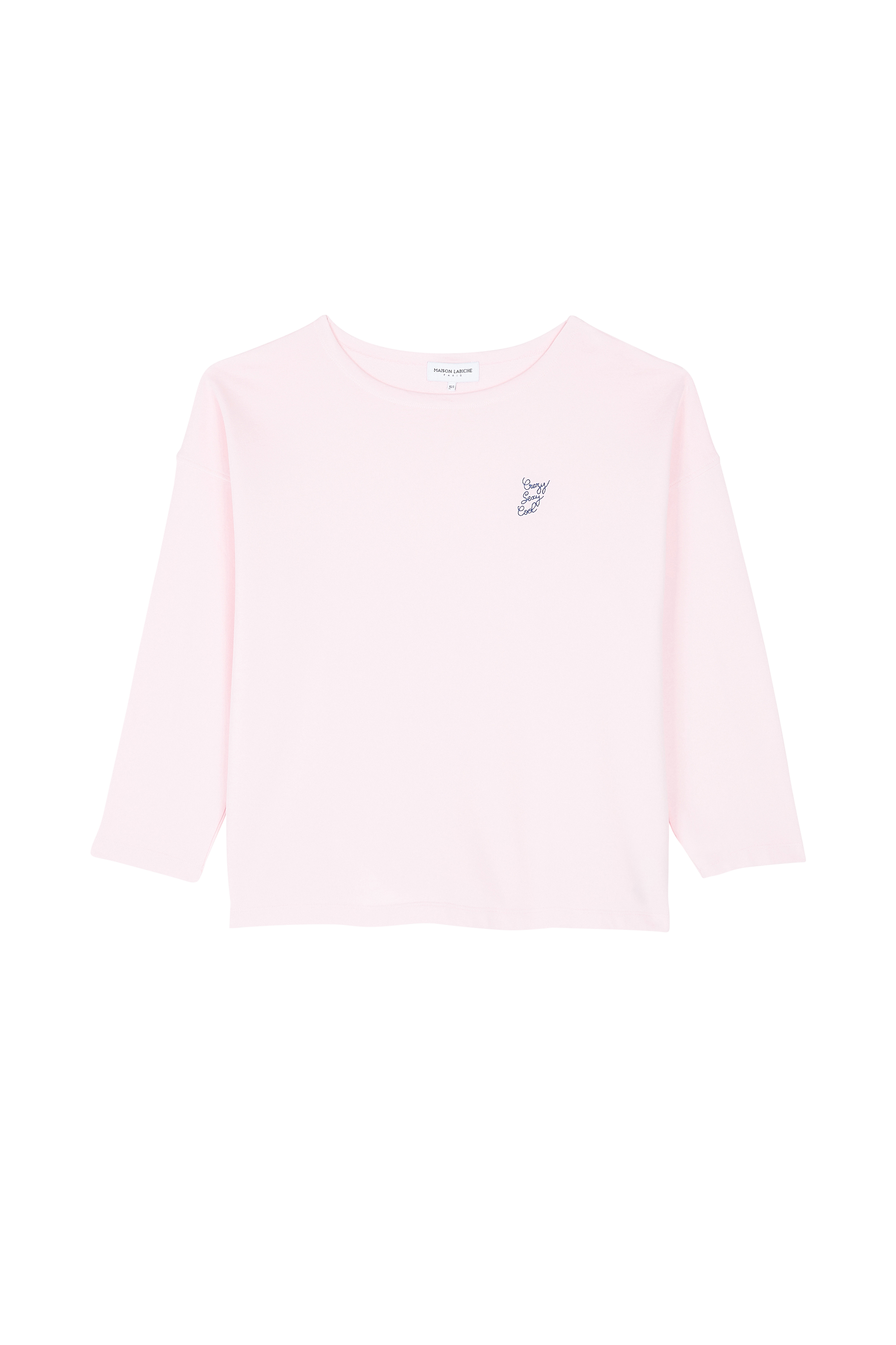 MAISON LABICHE Sweat en Coton biologique JOSSEY CRAZY SEXY COOL Rose
