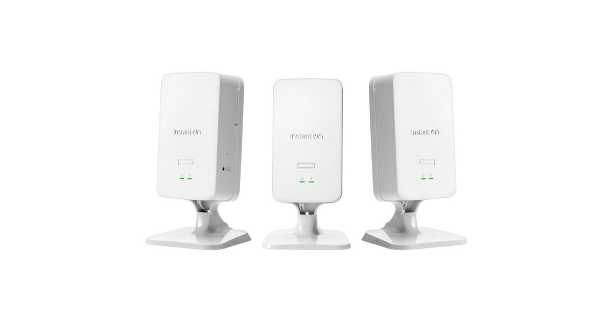 Hewlett Packard EnterpriseInstant On Dual Radio (RW) AP22D (S1U76A), 3 pack access point  (Wit, Wi‑Fi 6 2x2)
