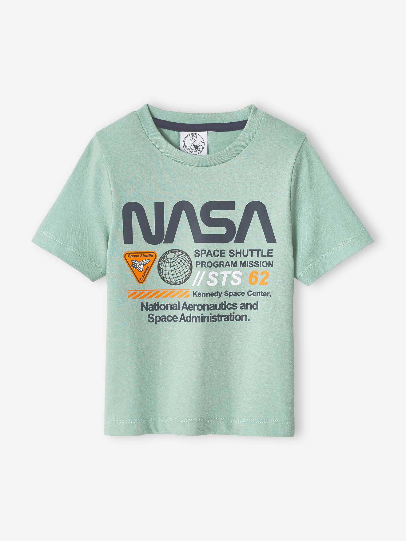 Pijama curto infantil da NASA® na cor verde-água