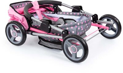 Bayer Design Dukkevogn Cosy, Grå/Rosa