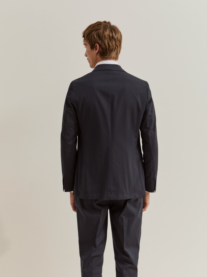 Blazer slim fit em algodão
