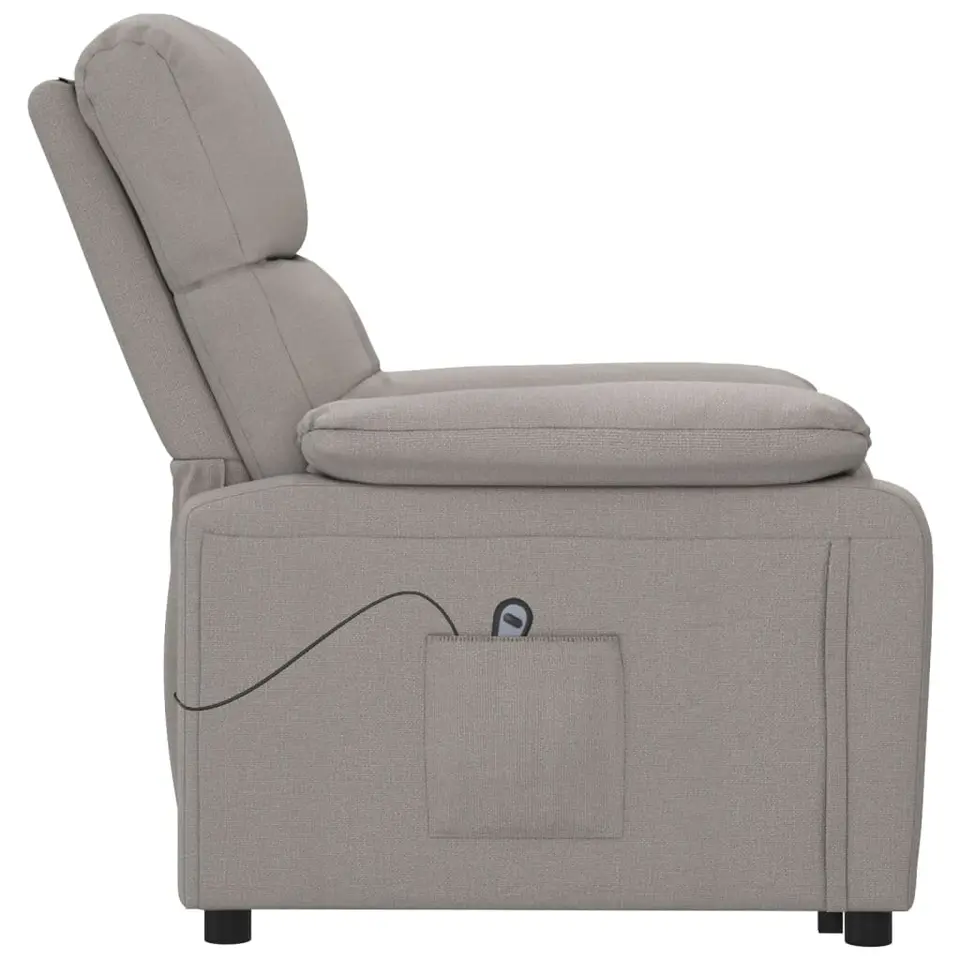 vidaXL - Fauteuil - Taupe - Stof
