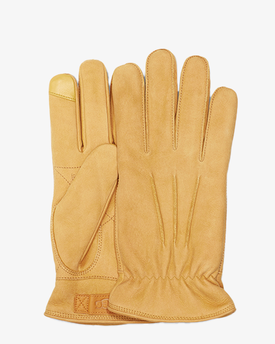UGG 3 Point Leather Glove Chestnut Herenhandschoenen