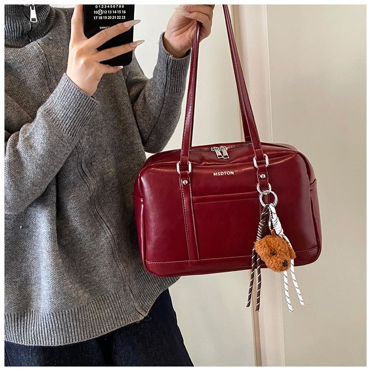 NewTown - Kunstleren tas met letters / tasbedel / set