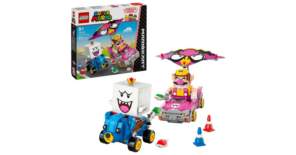 LEGOSuper Mario - Mario Kart - Wario en King Boo Constructiespeelgoed  (72038)
