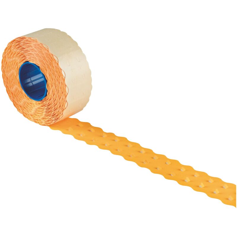 Etiquette 26 x 12 mm Sato Kendo orange fluo - Rouleau de 1500
