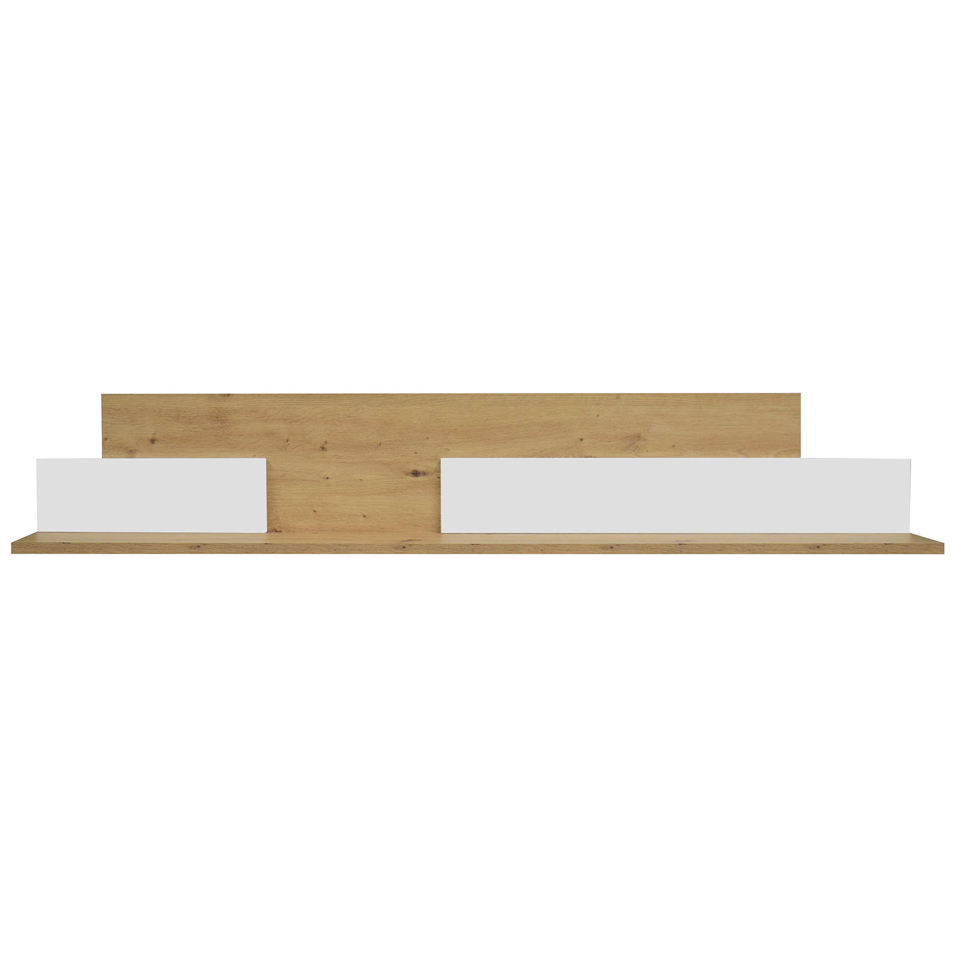 Wandboard - weiß matt - Asteiche - 150 cm