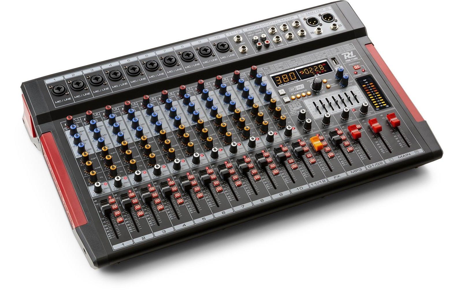Mischpult PDM-T1204<br>Bühnenmischer mit einem 32-Bit-DSP-Effektprozessor