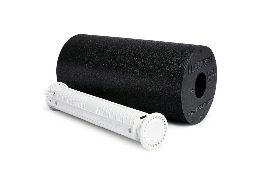 Faszienrolle mit Vibration Booster Set BLACK