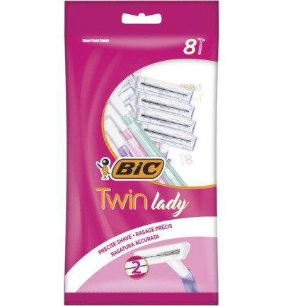 Bic Twin lady shaver pouch 8 (8 stuks)