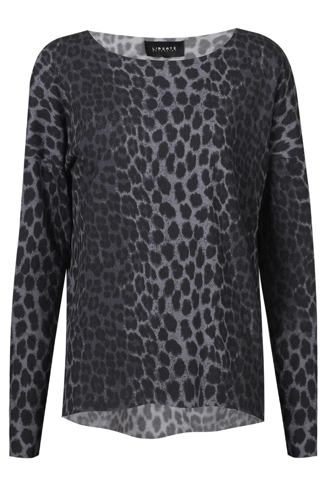 Liberte Alma-Ls-Top (Fleece) ark grey leo