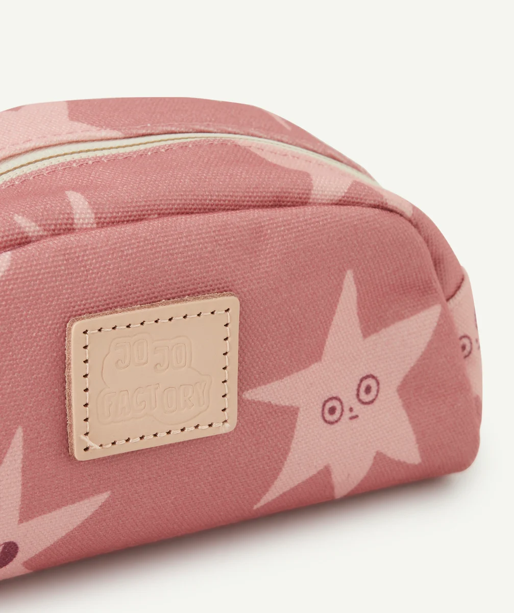 JOJO FACTORYTROUSSE POUR L'ECOLE FILLE ROSE IMPRIMÉ ÉTOILÉ
